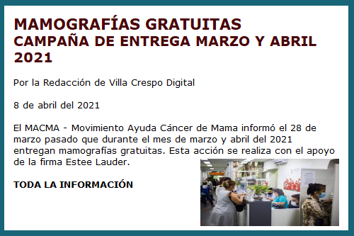 MAMOGRAFIAS GRATIS